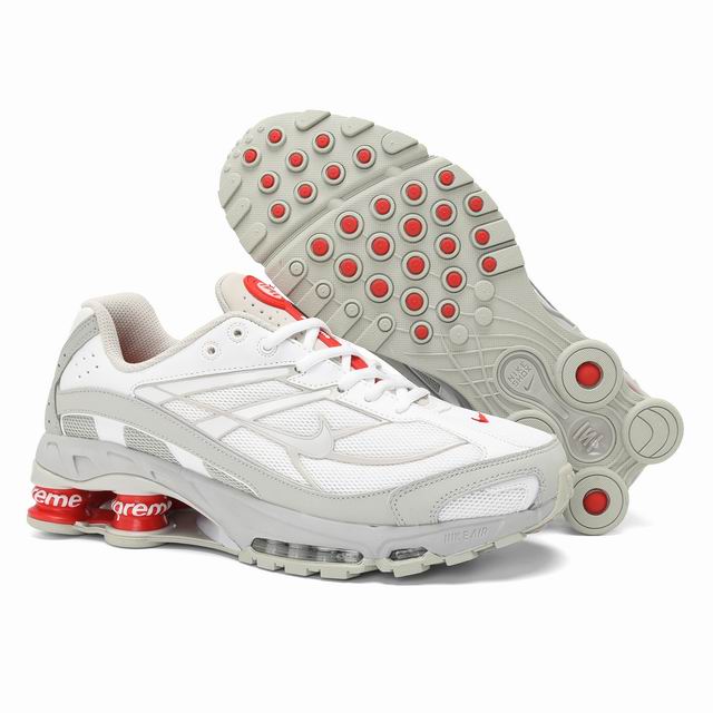 Nike Shox Ride 2 White Grey Red Men's Running Shoes-11
